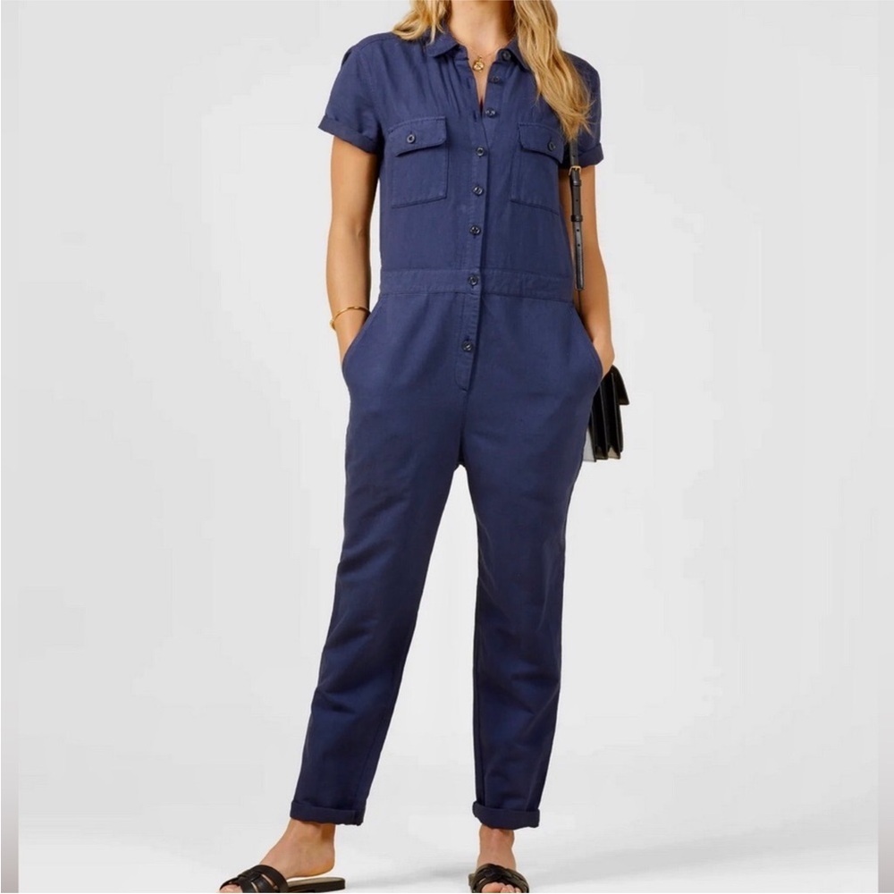 NWT Outerknown Blue Jumpsuit Size S